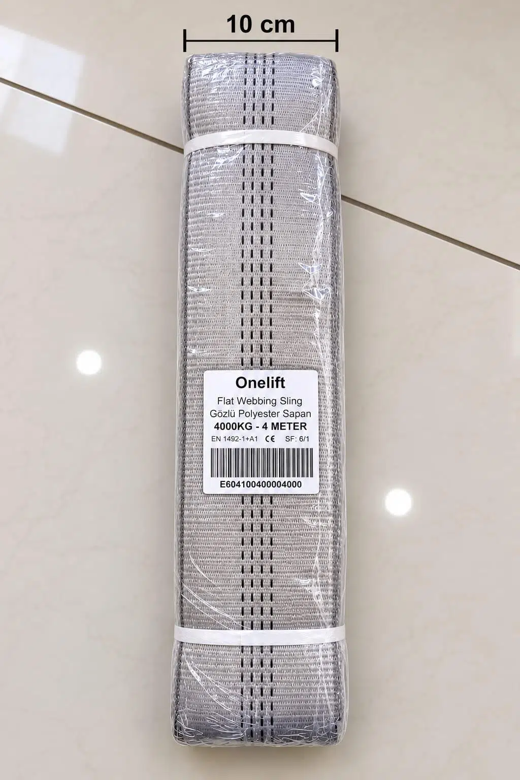 4 TON Çeker 4 METRE SAPAN HALAT Zekioğlu Group Flat Webbing Sling Gözlü Polyester Sapan 4000 Kg Taşıma Kapasiteli 4 Metre Kaldırma Sapanı 