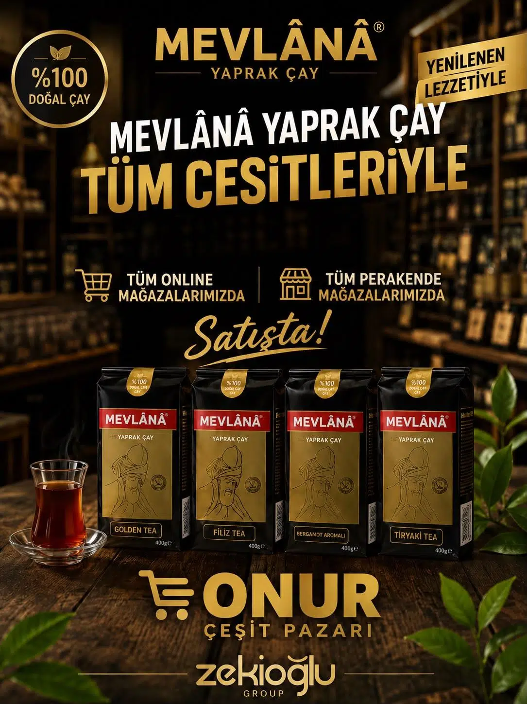 ÇAY MEVLANA YAPRAK ÇAY 800 GR %100 DOĞAL YAPRAK ÇAY