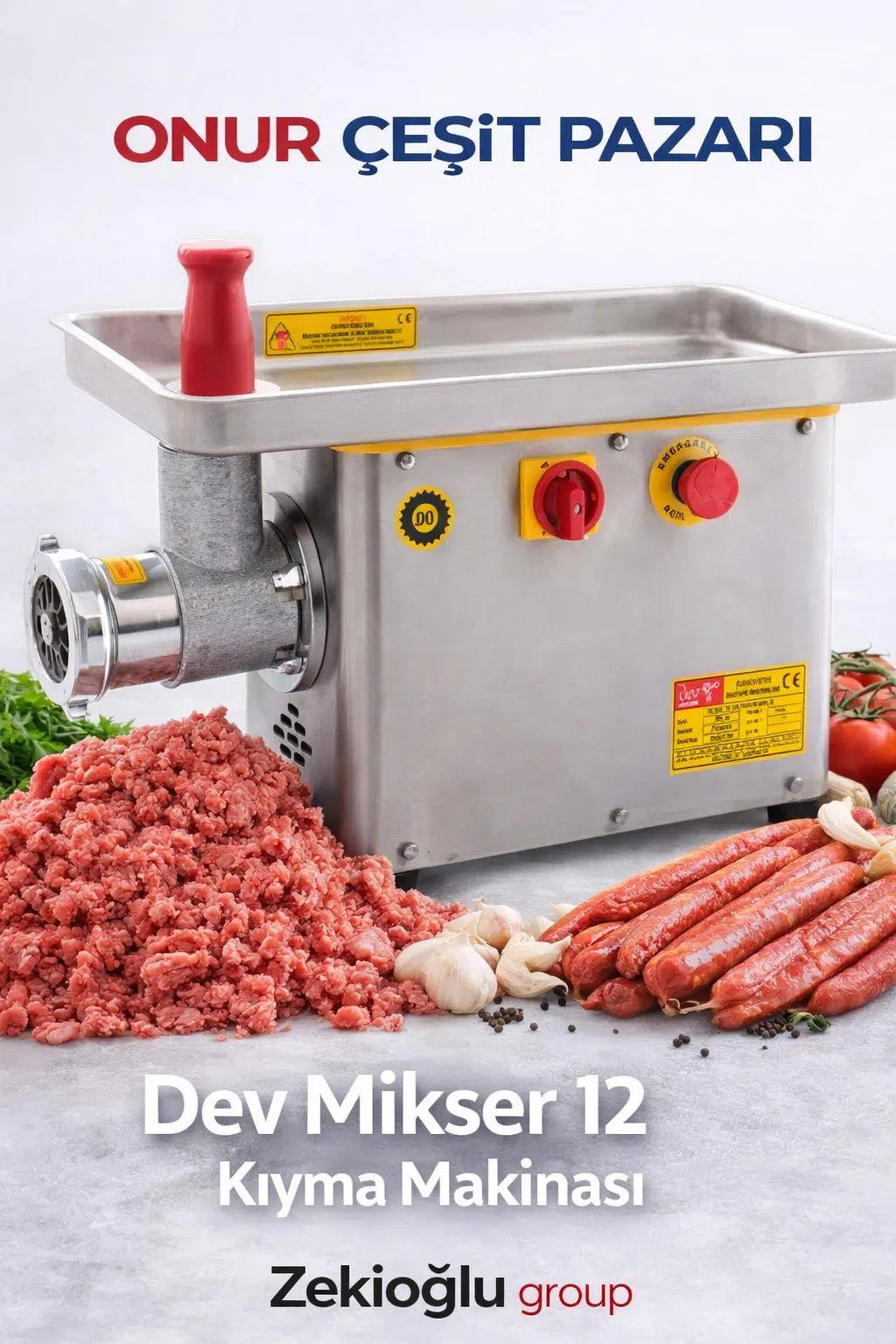 DEV MİKSER 12 NO ET KIYMA MAKİNASI 
