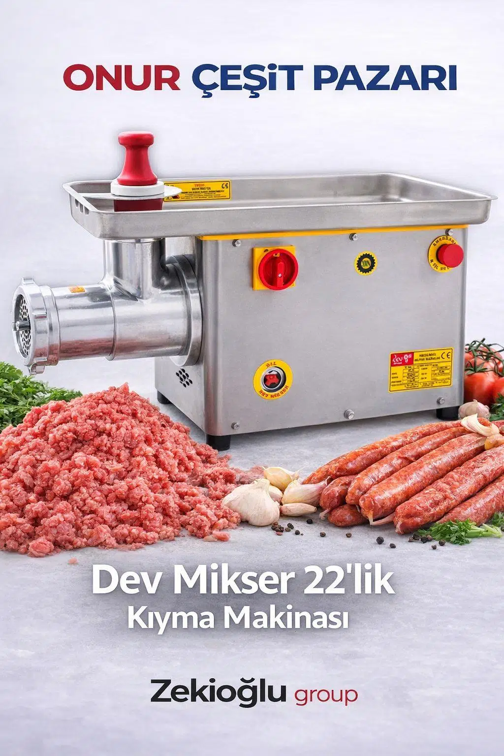 Dev Mikser 22'lik Kıyma Makinesi