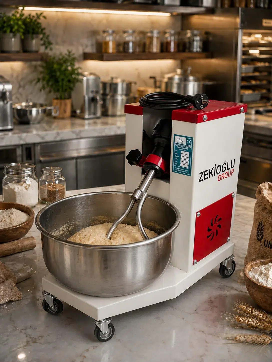 DEV MİKSER HAMUR KARMA MAKİNASI 15 KG UN 10 LT SU 25 KG KAPASİTELİ 